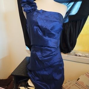 Bibian Sapphire Blue One Shoulder Dress